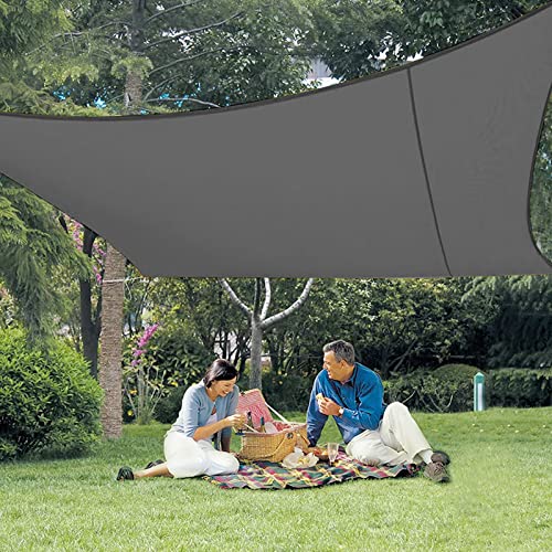 LOVE STORY Benutzerdefinierte Größe Sonnensegel Wasserdicht Rechteckig 3.5x4m Wetterschutz Sonnenschutz PES Polyester mit UV Schutz für Terrasse Balkon Garten-Anthrazit von LOVE STORY