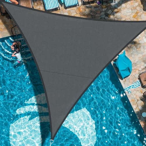 LOVE STORY Sonnensegel Dreieckig 4x4x4m Wasserdicht Anthrazit Sonnenschutz Windschutz Segel PES Polyester,95% UV-Schutz für Außenbereich, Terrasse, Balkon, Garten LOVE STORY Sonnensegel Dreieckig 4x4x4m Wasserdicht Anthrazit Sonnenschutz Windschutz Segel PES Polyester,95% UV-Schutz für Außenbereich, Terrasse, Balkon, Garten von LOVE STORY