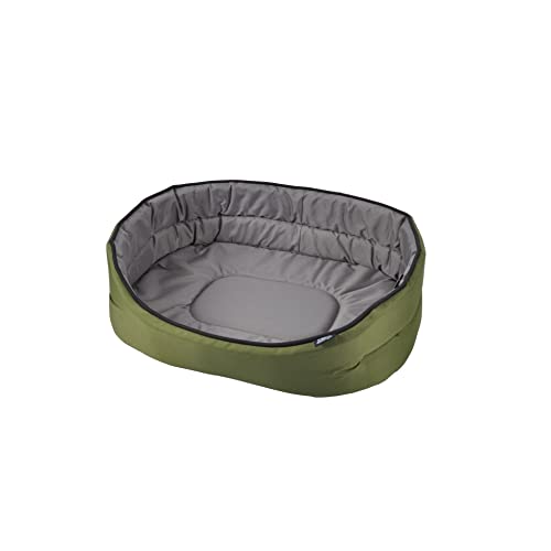 LOVE STORY Essentiel Korb, oval, 40 x 22 cm, Khaki/Grau von LOVE STORY