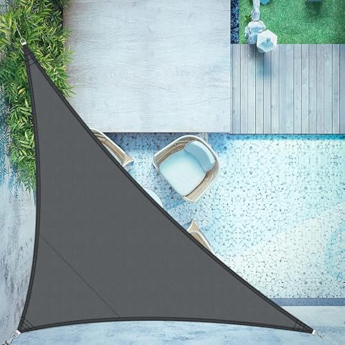 LOVE STORY Sonnensegel Dreieckig 3.6x3.6x5.1m Wasserdicht Anthrazit Sonnenschutz Windschutz Segel PES Polyester,95% UV-Schutz für Außenbereich, Terrasse, Balkon, Garten LOVE STORY Sonnensegel Dreieckig 3.6x3.6x5.1m Wasserdicht Anthrazit Sonnenschutz Windschutz Segel PES Polyester,95% UV-Schutz für Außenbereich, Terrasse, Balkon, Garten von LOVE STORY