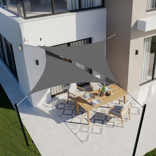 LOVE STORY Sonnensegel Dreieckig 2x2x2m Wasserdicht Anthrazit Sonnenschutz Windschutz Segel PES Polyester,95% UV-Schutz für Außenbereich, Terrasse, Balkon, Garten LOVE STORY Sonnensegel Dreieckig 2x2x2m Wasserdicht Anthrazit Sonnenschutz Windschutz Segel PES Polyester,95% UV-Schutz für Außenbereich, Terrasse, Balkon, Garten von LOVE STORY