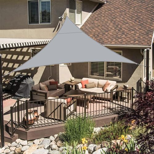LOVE STORY Sonnensegel Dreieckig 3.6x3.6x3.6m Wasserdicht Hellgrau Sonnenschutz Windschutz Segel PES Polyester,95% UV-Schutz für Außenbereich, Terrasse, Balkon, Garten LOVE STORY Sonnensegel Dreieckig 3.6x3.6x3.6m Wasserdicht Hellgrau Sonnenschutz Windschutz Segel PES Polyester,95% UV-Schutz für Außenbereich, Terrasse, Balkon, Garten von LOVE STORY