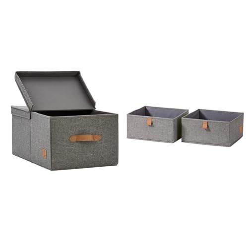 LOVE IT STORE IT Premium Aufbewahrungsbox mit Deckel & Premium Schubladenbox 2-teilig von LOVE !T STORE !T