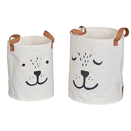 LOVE IT STORE IT Premium Aufbewahrungskorb 2-teilig - Kinderzimmer Stoffkorb Beige - 2 Größen - Mit Motiv und Griffen LOVE IT STORE IT Premium Aufbewahrungskorb 2-teilig - Kinderzimmer Stoffkorb Beige - 2 Größen - Mit Motiv und Griffen von LOVE !T STORE !T