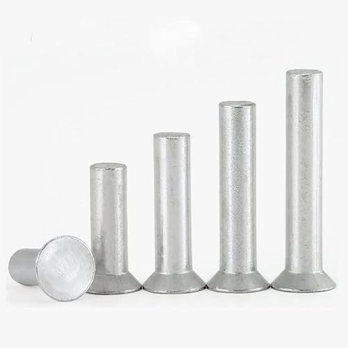 10~200 STÜCKE M2 M2,5 M3 M4 M5 * L GB869 Senkkopf Aluminium Vollniet/Flachkegelkopf - M5X25mm 20St von LOVEAASAN