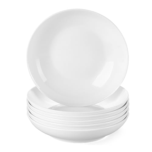 LOVECASA, SWEET Serie Suppenteller Suppenteller aus Porzellan, 6-teilig, 21 cm, 550 ml, Teller Farbe Pure-Weiß LOVECASA, SWEET Serie Suppenteller Suppenteller aus Porzellan, 6-teilig, 21 cm, 550 ml, Teller Farbe Pure-Weiß von LOVECASA