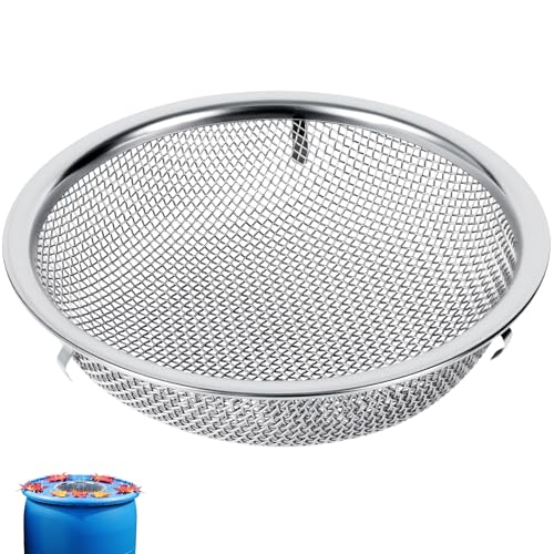 15,2 cm Regentonnen-Siebfilter, hochwertiger 304 Edelstahl-Fassfilter, lange Haltbarkeit, hält Mücken und Schmutz außerhalb der Regentonne, Filter-Küchenwaschsieb – Bodensieb von LOVEERCT