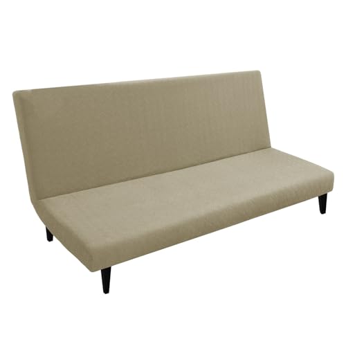 Stretch-Sofabezug, Abnehmbarer, Rutschfester, armloser Couchbett-Schutzbezug, mit elastischer Unterseite, maschinenwaschbar,F von LOVEHOUGE