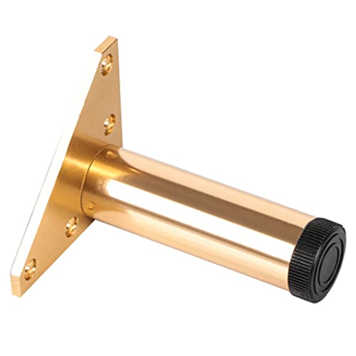 LOVEM Bett Füße Edelstahl, 4 Stück Möbelfüsse Gold Schrankfüße Möbelfüße Hochwertiges Aluminiumlegierung Mobelbeine Verstellbar Sockelfuß Runde Bettgestelle Beine Couchtisch Beine (15cm,Gold) von LOVEM