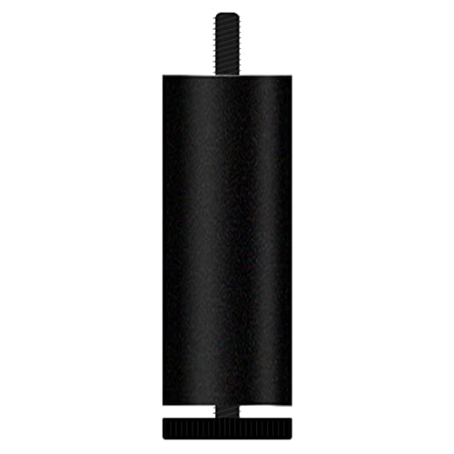 LOVEM Möbelfüße Verstellbar, Möbelbeine Aluminiumlegierung Tischbeine Möbelfüsse TV Schrankfüße Couchtisch Beine, Kunststoff-Pad, Ø38mm | M8, 4× Tischfüße Sockelfüße (120mm/4.7",Mattschwarz) von LOVEM
