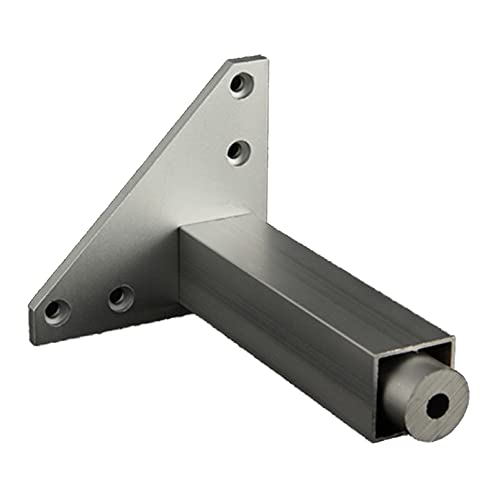 LOVEM Mobelbeine Verstellbar,4 Stück Möbelfüsse, Möbelfüße Höhe:6-40cm Sofasfüße Vierkant Schrank Füße Couchtisch Beine Sockelfuß Tischfüße Aluminium | Eloxierte Oberfläche | Mit Schrauben (12cm) von LOVEM