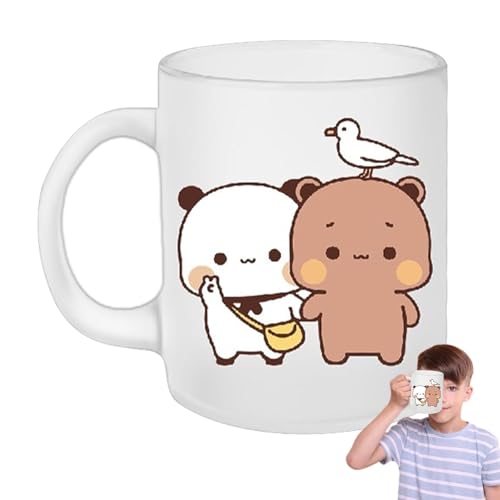 LOVEMETOO Bär Und Panda Bubu Dudu Tasse | 300 Ml Bär Und Panda Bubu Dudu Kaffeebecher | Bubu Und Dudu Ceramic Becher Tassen,Bubu Dudu Bären Tasse,Bubu Und Dudu Pandas Tasse, VT00OXEU2U45Q2QJP von LOVEMETOO