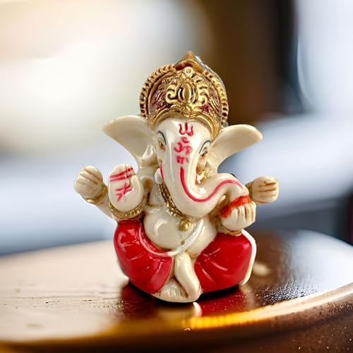 LOVENSPIRE Ganesha-Statue aus Acryl, Ganpati-Figur, Gott des Glücks und des Erfolgs, für Heimdekoration und Auto-Armaturenbrett, Einweihungsfeier, Pooja-Dekoration, Diwali-Dekoration, 1 Stück LOVENSPIRE Ganesha-Statue aus Acryl, Ganpati-Figur, Gott des Glücks und des Erfolgs, für Heimdekoration und Auto-Armaturenbrett, Einweihungsfeier, Pooja-Dekoration, Diwali-Dekoration, 1 Stück von LOVENSPIRE