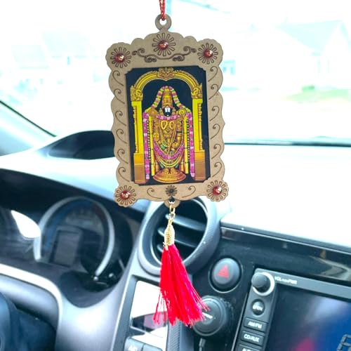 LOVENSPIRE Hindu-Autoaufhänger Fotorahmen, Ganesha Krishna Hanuman Om Balaji Shiv Rückspiegelaufhänger, indisches Auto-Dekor, LOVENSPIRE Hindu-Autoaufhänger Fotorahmen, Ganesha Krishna Hanuman Om Balaji Shiv Rückspiegelaufhänger, indisches Auto-Dekor, von LOVENSPIRE