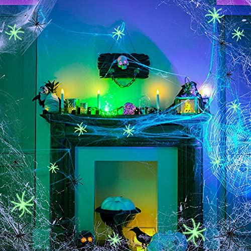 Halloween Deko Spinnennetz, Halloween Dekoration Horror Spinne Spinnennetz 100g Spinnennetz Und 30 Spinnen Set, Halloween Spinne Deko Horror Leuchtendes , Halloween Party, Grabstein, Spukhaus, Garten Halloween Deko Spinnennetz, Halloween Dekoration Horror Spinne Spinnennetz 100g Spinnennetz Und 30 Spinnen Set, Halloween Spinne Deko Horror Leuchtendes , Halloween Party, Grabstein, Spukhaus, Garten von LOVEXIU