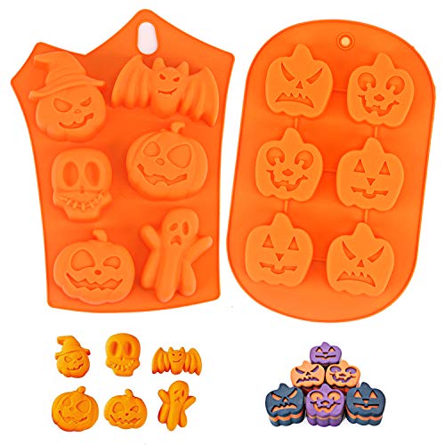 LOVEXIU Halloween Silikonform 2 Stück,Halloween Backform,Halloween Kuchenform,Backform Silikon Halloween,Schokoladenform Silikonform Muffins,Halloween KüRbisform LOVEXIU Halloween Silikonform 2 Stück,Halloween Backform,Halloween Kuchenform,Backform Silikon Halloween,Schokoladenform Silikonform Muffins,Halloween KüRbisform von LOVEXIU