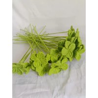 Gehäkeltes Vierblättriges Kleeblatt, Gehäkeltes Gestricktes Kleeblatt Gehäkeltes Vierblättriges Kleeblatt, Gehäkeltes Gestricktes Kleeblatt von LOVFS