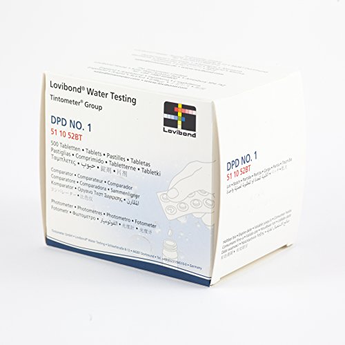 LOVIBOND® 500 DPD1 Tabletten für Photometer, Scuba II® oder PoolScan, 50 Streifen à 10 Tabletten, 5-10jährige Haltbarkeitsgarantie, Schneller & exakter Chlor Test in Wasser von Lovibond