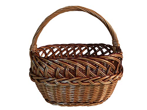 LOVIN Birds Pilzkorb klein geflochten mit Henkel Modell DDR L T H: 33 x 21 x 36 cm LOVIN Birds Pilzkorb klein geflochten mit Henkel Modell DDR L T H: 33 x 21 x 36 cm von LOVIN Birds HANDGEFLOCHTENE KORBWAREN