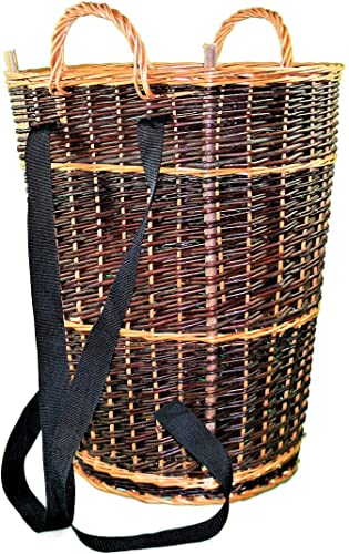 Lovin Birds Kiepe Korb Holz Tragekorb Weide oval 68 cm Höhe von LOVIN Birds HANDGEFLOCHTENE KORBWAREN