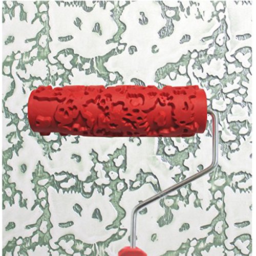 Geprägte Steinkorn Muster Farbwalze Farbrolle Malerwalze Musterroller DIY Wanddeko von LOVIVER