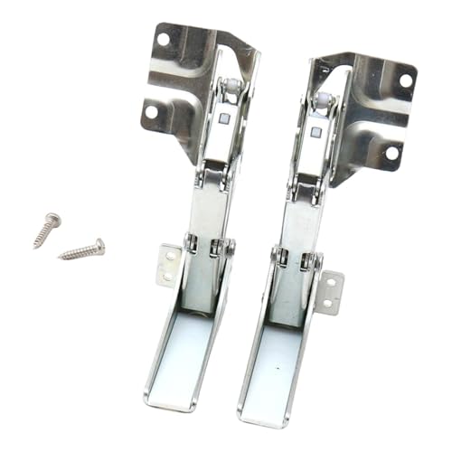LOVIVER 2 Stück Kühlschrank-Gefrierschrank-Türscharniere, Flachscharniere, Befestigungsschrauben für Hardwarekomponenten, Kühlschranktürscharniere für von LOVIVER