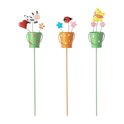 LOVIVER 3X Garten Stakes Dekorationen Ornament Pflanze Blume Stakes für Micro Landschaft, Eimer LOVIVER 3X Garten Stakes Dekorationen Ornament Pflanze Blume Stakes für Micro Landschaft, Eimer von LOVIVER