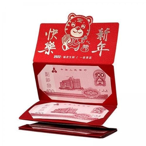 LOVIVER 4xTigers Faltbarer Roter Umschlag Chinesisches Neujahrsgeschenk für Kinder Walking Tigers von LOVIVER