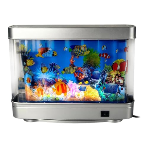 LOVIVER Aquarium Stimmungslampe Nachtlicht Home Decor für Desktop Wohnzimmer LOVIVER Aquarium Stimmungslampe Nachtlicht Home Decor für Desktop Wohnzimmer von LOVIVER