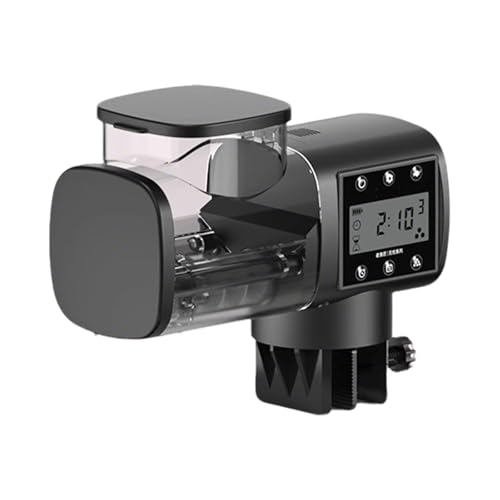 LOVIVER Automatischer Fischfutterautomat, Bildschirm, Stabiler Schildkrötenfutterautomat, automatischer Futterspender, einstellbar für kleine Aquarien, 500 Ml LOVIVER Automatischer Fischfutterautomat, Bildschirm, Stabiler Schildkrötenfutterautomat, automatischer Futterspender, einstellbar für kleine Aquarien, 500 Ml von LOVIVER