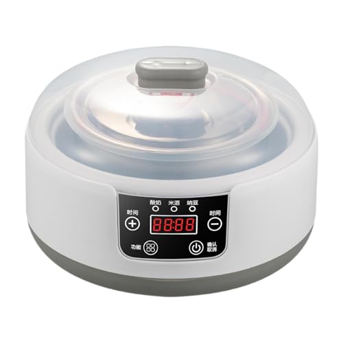 LOVIVER Automatischer Joghurtbereiter, elektrische Joghurtmaschine Natto Maker, Haushalts-Timing-Funktion, multifunktional, geräuscharm, DIY 1,2 l, von LOVIVER