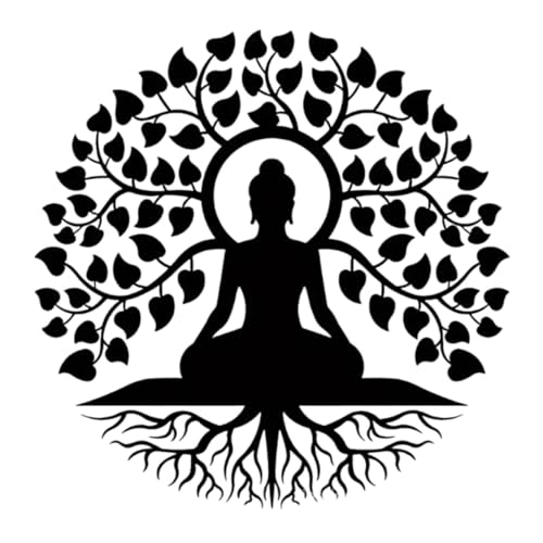 LOVIVER Buddha Baum, Metall Wandkunst, Schwarze Religiöse Kunst, Wanddekoration, Kunst Wanddekoration, 30 cm LOVIVER Buddha Baum, Metall Wandkunst, Schwarze Religiöse Kunst, Wanddekoration, Kunst Wanddekoration, 30 cm von LOVIVER