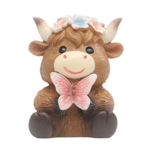 LOVIVER Cow Statue Harz Ornament Home Decoration Niedliche Kuhfigur Tierskulptur für Regal Wohnzimmer Büro, Style D LOVIVER Cow Statue Harz Ornament Home Decoration Niedliche Kuhfigur Tierskulptur für Regal Wohnzimmer Büro, Style D von LOVIVER