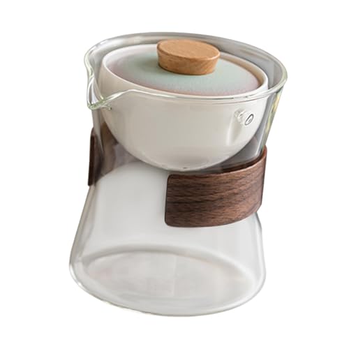 LOVIVER Glas-Teekanne mit Teesieb, Teekessel, kreatives waschbares Teegeschirr, chinesisches Gong-Fu-Tee-Zubereitungswerkzeug für den Camping-Heimgebrauch, Klarer Deckel mit Farbverlauf LOVIVER Glas-Teekanne mit Teesieb, Teekessel, kreatives waschbares Teegeschirr, chinesisches Gong-Fu-Tee-Zubereitungswerkzeug für den Camping-Heimgebrauch, Klarer Deckel mit Farbverlauf von LOVIVER