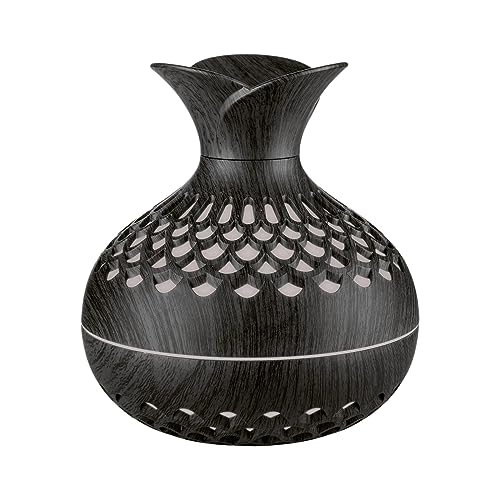 LOVIVER Holzmaserung Vase Luftbefeuchter Luftbefeuchter Kompakt Mehrzweck Automatisch Kein Lärm Kreativ Praktisch für den Schreibtisch zu Hause, B von LOVIVER