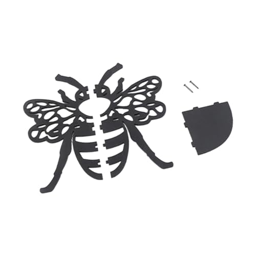 LOVIVER Honigbienen-Eckregal, schwebendes Holzregal, dekorativ, Aufbewahrungsregal, Bienen-Wandregal für Wohnzimmer, Hotel, Heimdekoration von LOVIVER