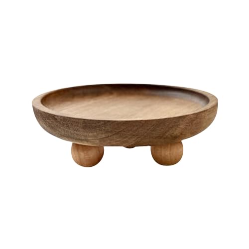 LOVIVER Kleiner Holzständer, Holzsockel für Präsentationstablett, Präsentationsständer für Eingangstisch, Bauernhaus, Küche, Tischaufsatz, Rund 12.9x4cm LOVIVER Kleiner Holzständer, Holzsockel für Präsentationstablett, Präsentationsständer für Eingangstisch, Bauernhaus, Küche, Tischaufsatz, Rund 12.9x4cm von LOVIVER