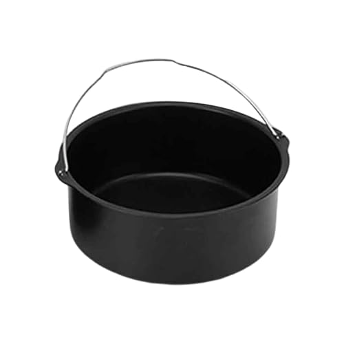 LOVIVER Luftfritteusen-Zubehör, Karbonstahl-Luftfritteusen-Pfanne, wiederverwendbar, knusprig, tragbar, Luftfritteusen-Pizzapfannen für Kuchen, Pommes Frites, 8 Zoll LOVIVER Luftfritteusen-Zubehör, Karbonstahl-Luftfritteusen-Pfanne, wiederverwendbar, knusprig, tragbar, Luftfritteusen-Pizzapfannen für Kuchen, Pommes Frites, 8 Zoll von LOVIVER