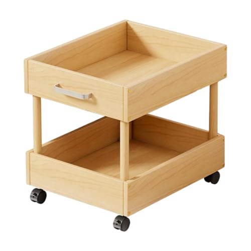 LOVIVER Mobiles Regal Rolling Storage Organizer, 2 Stufen, Rolling Utility Cart Cart mit Rollen für Bauernhaus Apartment Ankleidezimmer, M LOVIVER Mobiles Regal Rolling Storage Organizer, 2 Stufen, Rolling Utility Cart Cart mit Rollen für Bauernhaus Apartment Ankleidezimmer, M von LOVIVER