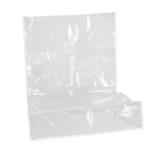 LOVIVER PVC-Bezug für Esszimmerstühle, Stuhlhussen, staubdicht, aus PVC, Tierhaaren, wiederverwendbar, transparent, Sitzbezug für Stühle, durchsichtiger, 58x53x45cm von LOVIVER