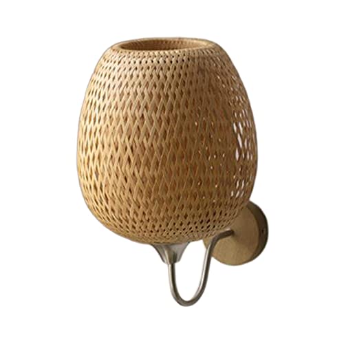 LOVIVER Rattan Bambus Wandleuchte Leuchte Boho Rustikale Bauernhaus Vintage Wandleuchte für Wohnzimmer Schlafzimmer Nachtflur Esszimmer, l LOVIVER Rattan Bambus Wandleuchte Leuchte Boho Rustikale Bauernhaus Vintage Wandleuchte für Wohnzimmer Schlafzimmer Nachtflur Esszimmer, l von LOVIVER
