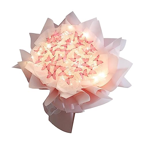 LOVIVER Schmetterlingsstrauß DIY künstlicher Blumenstrauß handgefertigt mit Geschenkpapier Kunsthandwerk Blumenstrauß Herstellung Materialien unfertige, Rosa 33 Schmetterling LOVIVER Schmetterlingsstrauß DIY künstlicher Blumenstrauß handgefertigt mit Geschenkpapier Kunsthandwerk Blumenstrauß Herstellung Materialien unfertige, Rosa 33 Schmetterling von LOVIVER