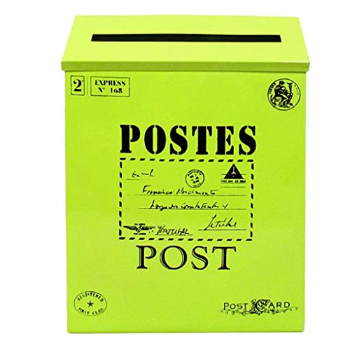 LOVIVER Stil Briefkasten Postkasten Mailbox Zeitungsbox, Grün von LOVIVER