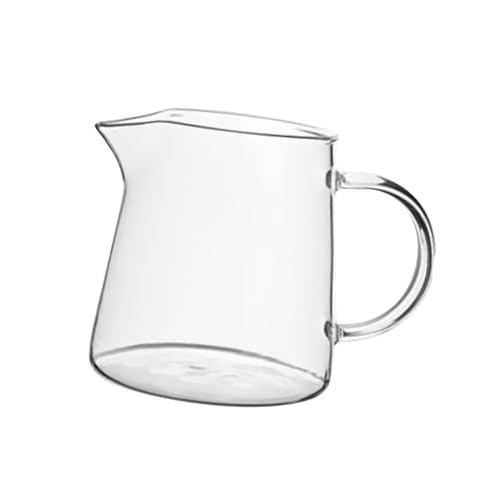 LOVIVER Transparenter Milchausgießer, Glaskännchen, Krug, Teekessel, Glaswaren, Teetasse, Mini-Karaffe, Kaffeetasse für Espresso, Kaffee, Milch, 300 ml 7.5 x 8 x 8.5 cm von LOVIVER