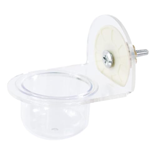 LOVIVER Vogelfutterspender, Wassertränke, Acrylschale, Futter- und Wasserbecher, Käfigzubehör, Futterbehälter, Futternapf für Haustiere, Papageien, Finken LOVIVER Vogelfutterspender, Wassertränke, Acrylschale, Futter- und Wasserbecher, Käfigzubehör, Futterbehälter, Futternapf für Haustiere, Papageien, Finken von LOVIVER