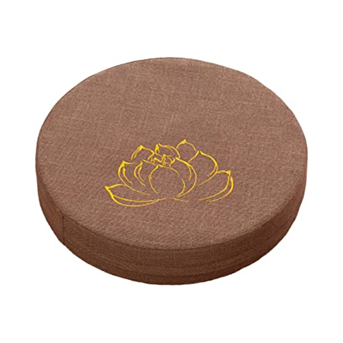 LOVIVER Yoga-Meditationskissen, bequemes Sitzkissen, japanische Tatami-Matte, Bodenkissen für Yoga, Schlafzimmer, Teezeremonie, Frauen, Geschenke, Khaki 10cm von LOVIVER