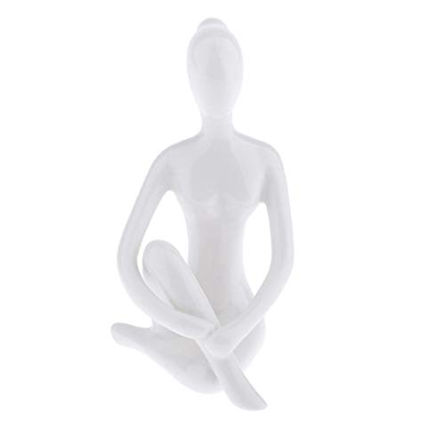 LOVIVER Yoga Deko Figur Skulptur Dekofigur Dekoobjekt für Aufenthaltsraum, Esszimmer, Outdoor, Style-05 von LOVIVER