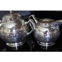 2 Stück Tee Set Gorham Muster 1400 Sterling Silber 925 Hohl Ware Creamer Und Bedeckte Zuckerdose Mit Deckel Griffe 788 Gramm von LOVNTG