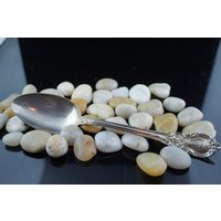 Art Vintage Lunt Sterling Silber Tafellöffel/Servierlöffel - 8 1/4 "' 60G Circa Modernist Handgefertigtes Küche Blumenmuster Monogramm "'s' X 180 von LOVNTG