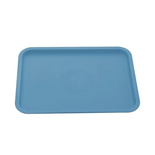 LOVSSU Kunststofftablett FüR Die KüChe Rechteckige Palette Kunststoff Mehrere Farben Lagerung Tablett Tablett Haushalt FüR Die KüChe(Blue) von LOVSSU
